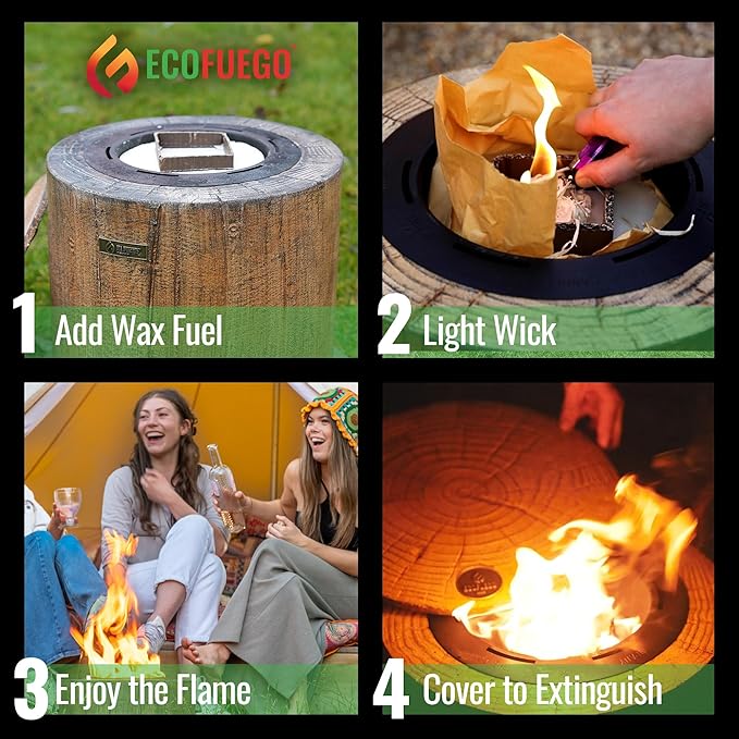 El Fuego Fire Pit - Wood 37cm El Fuego Fire Pit - Wood 37cm
