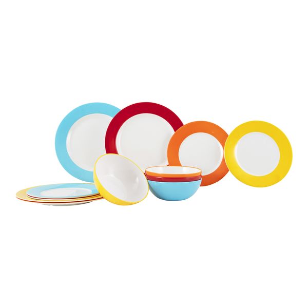 Gimex Colour Line Tableware Rainbow 12 Pieces Gimex Colour Line Tableware Rainbow 12 Pieces