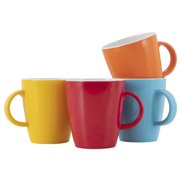 Gimex Colour Line Mug Rainbow 380ml 4 Pieces Gimex Colour Line Mug Rainbow 380ml 4 Pieces