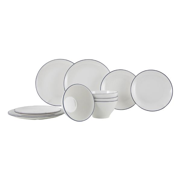 Gimex Linea Line Tableware Blue 12 Pieces Gimex Linea Line Tableware Blue 12 Pieces