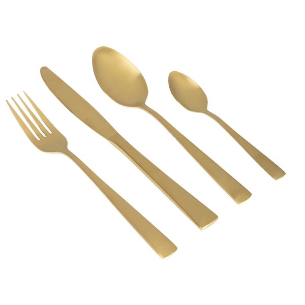 Gimex Cutlery Gold 16 Pieces Gimex Cutlery Gold 16 Pieces