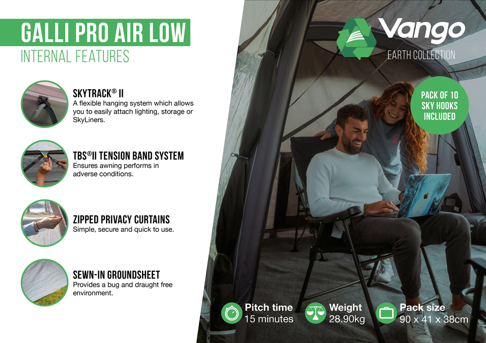 Vango Galli Pro Air Low Driveaway Awning Vango Galli Pro Air Low Driveaway Awning