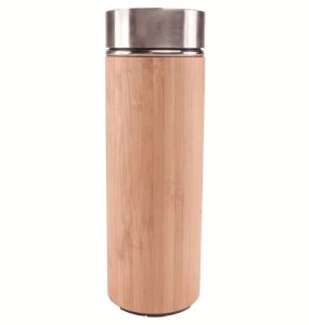 Via Mondo Vacuum Flask 0.45L Stainless Steel/Bamboo Via Mondo Vacuum Flask 0.45L Stainless Steel/Bamboo