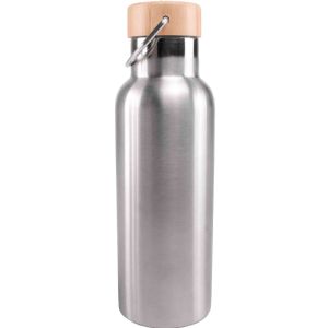 Via Mondo Vacuum Flask 0.5L Stainless Steel/Bamboo Via Mondo Vacuum Flask 0.5L Stainless Steel/Bamboo