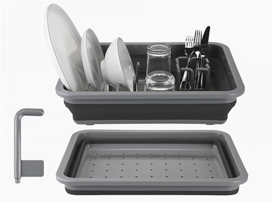 Collapsible Dish Rack Drainer Black Collapsible Dish Rack Drainer Black
