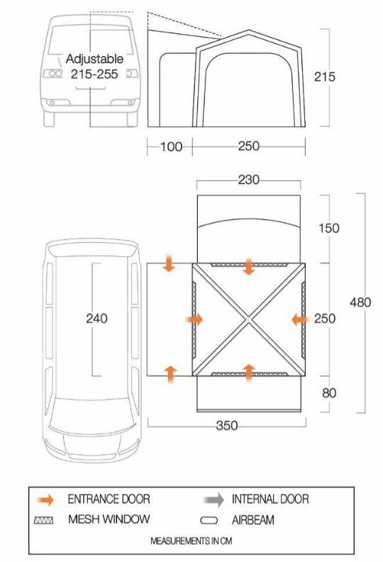 Vango Versos Air Mid Driveaway Awning Vango Versos Air Mid Driveaway Awning