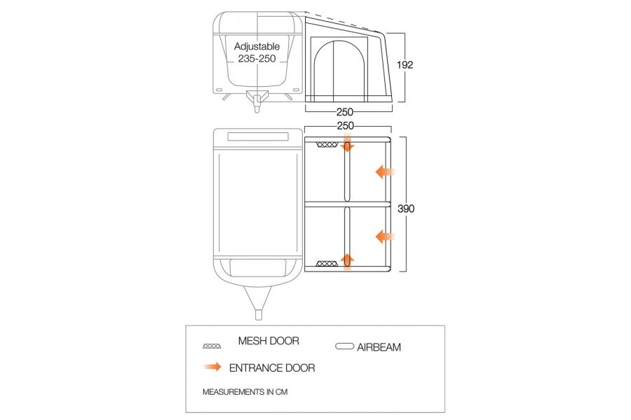 Balletto Air 390 Elements Proshield Awning Balletto Air 390 Elements Proshield Awning