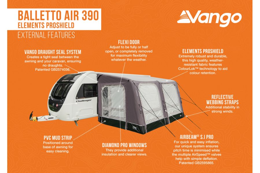 Balletto Air 390 Elements Proshield Awning Balletto Air 390 Elements Proshield Awning