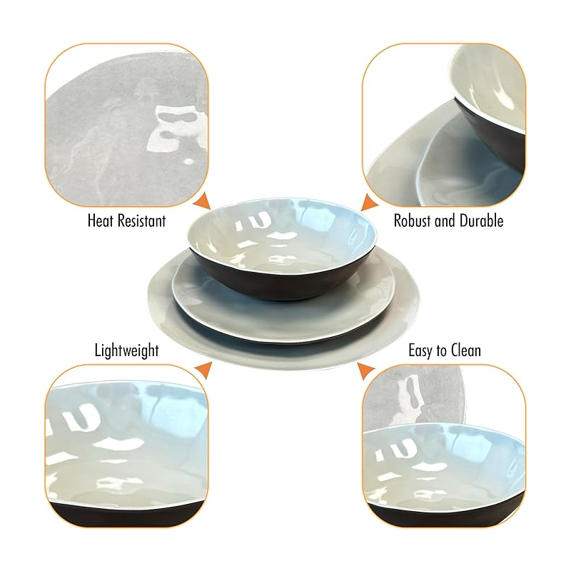Liberty Capri 12 Piece Melamine Set Liberty Capri 12 Piece Melamine Set
