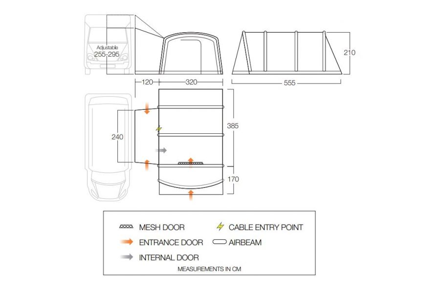 Vango Galli CC Air Tall Driveaway Awning Vango Galli CC Air Tall Driveaway Awning