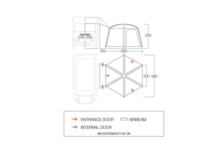 Vango Hexaway Pro Air Tall Driveaway Awning Vango Hexaway Pro Air Tall Driveaway Awning