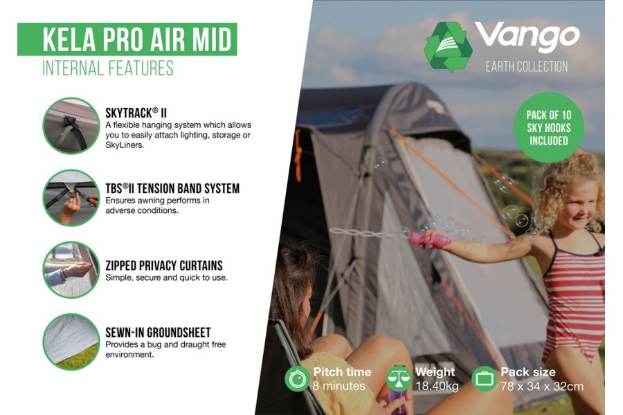 Vango Kela Pro Air Mid Driveaway Awning Vango Kela Pro Air Mid Driveaway Awning