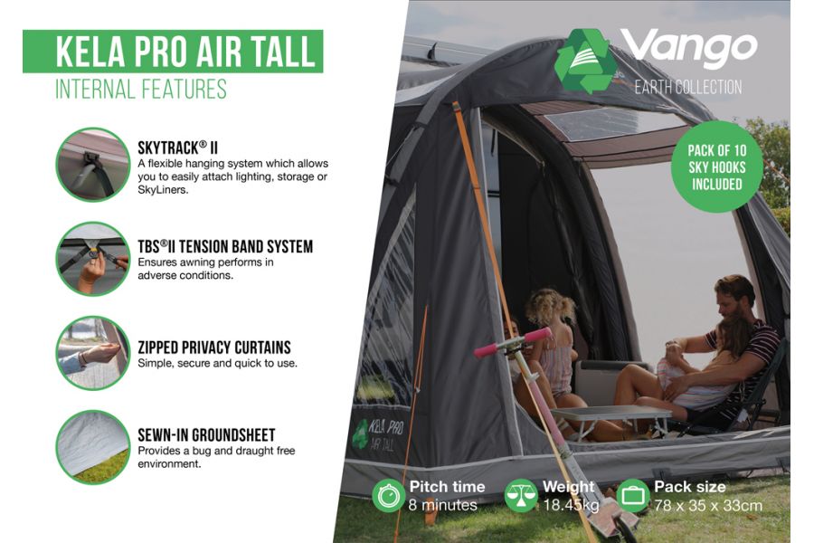 Vango Kela Pro Air Tall Driveaway Awning Vango Kela Pro Air Tall Driveaway Awning