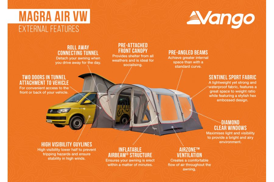 Vango Magra Air Low Driveaway Awning Vango Magra Air Low Driveaway Awning