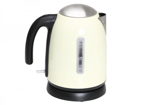 1.2 Litre Electric Kettle Stainless Steel/Cream 