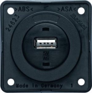 5v Round USB Charging Point Anthracite (black) 5v Round USB Charging Point Anthracite (black)