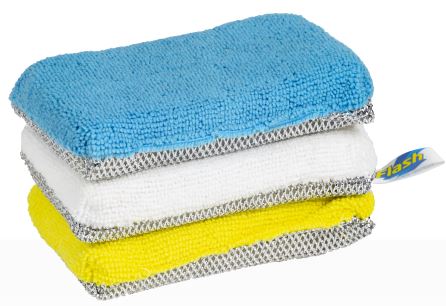 Flash 3 pack of scouring pads. Flash 3 pack of scouring pads.