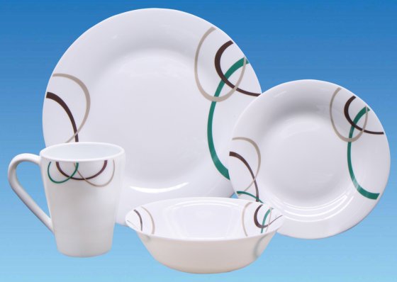 Horizon Orbit 16 Piece Opalware Dining Set Horizon Orbit 16 Piece Opalware Dining Set