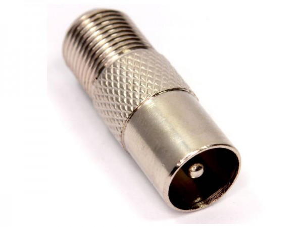Male F to Male Coaxial Connector Adaptor