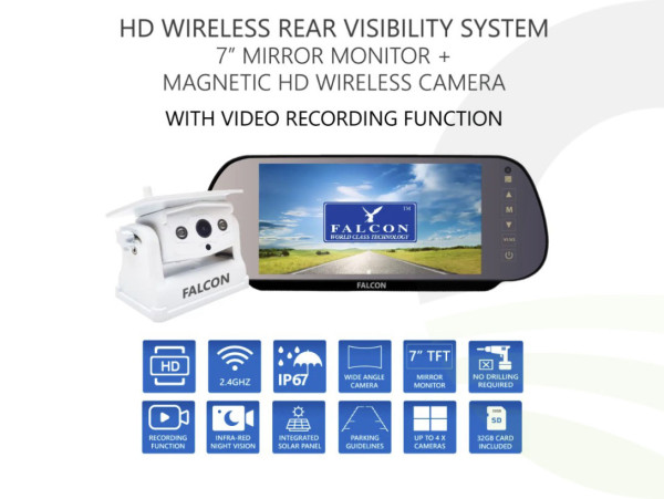 Falcon Magnetic Wireless Camera & 7