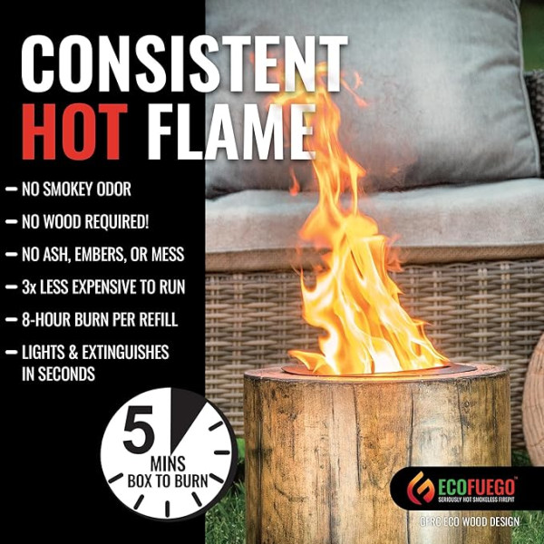 El Fuego Fire Pit - Wood 37cm