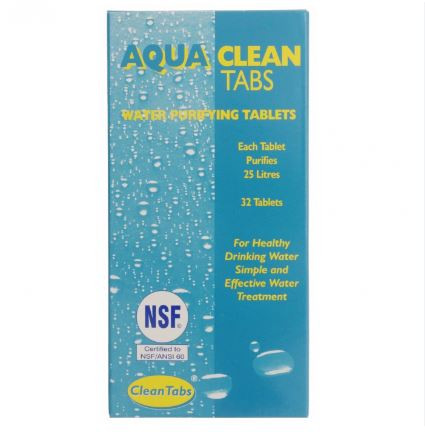 Water Purifying Tablets Aqua Clean (32Pcs)