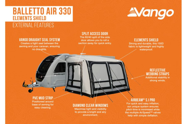 Vango Balletto Air 330 Elements Shield Awning