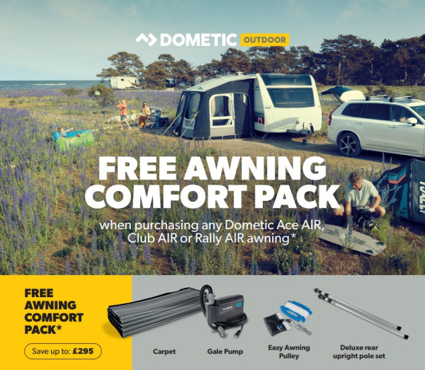 Used Dometic Club Air Pro 390s Awning + Bundle