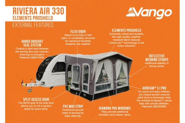 Vango Riviera Air 330 Elements Proshield Awning