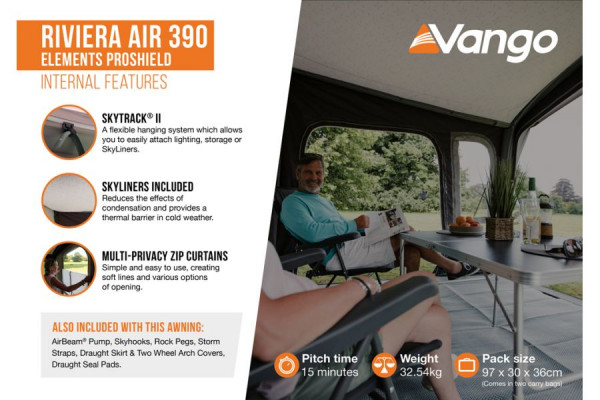 Vango Riviera Air 390 Elements Proshield Awning