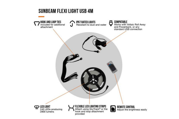 Vango Sunbeam Flexi Light 4M USB
