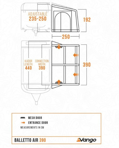 Vango Balletto Air 390