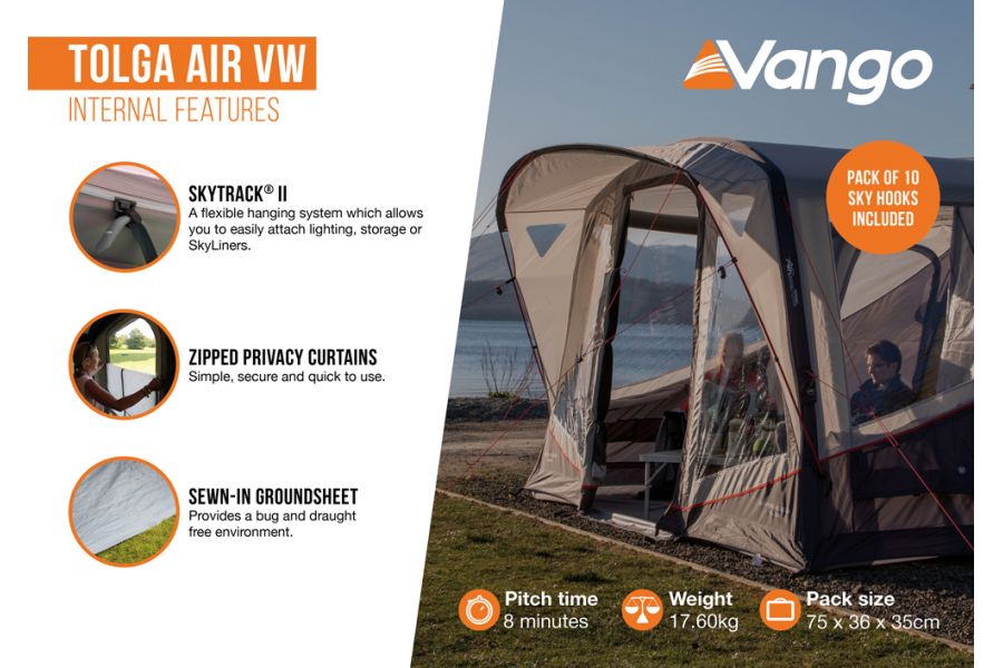 Vango Tolga Air Low Driveaway Awning Bundle Vango Tolga Air Low Driveaway Awning Bundle